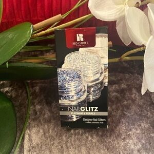 RED CARPET manicure nail glitz platinum/pearls